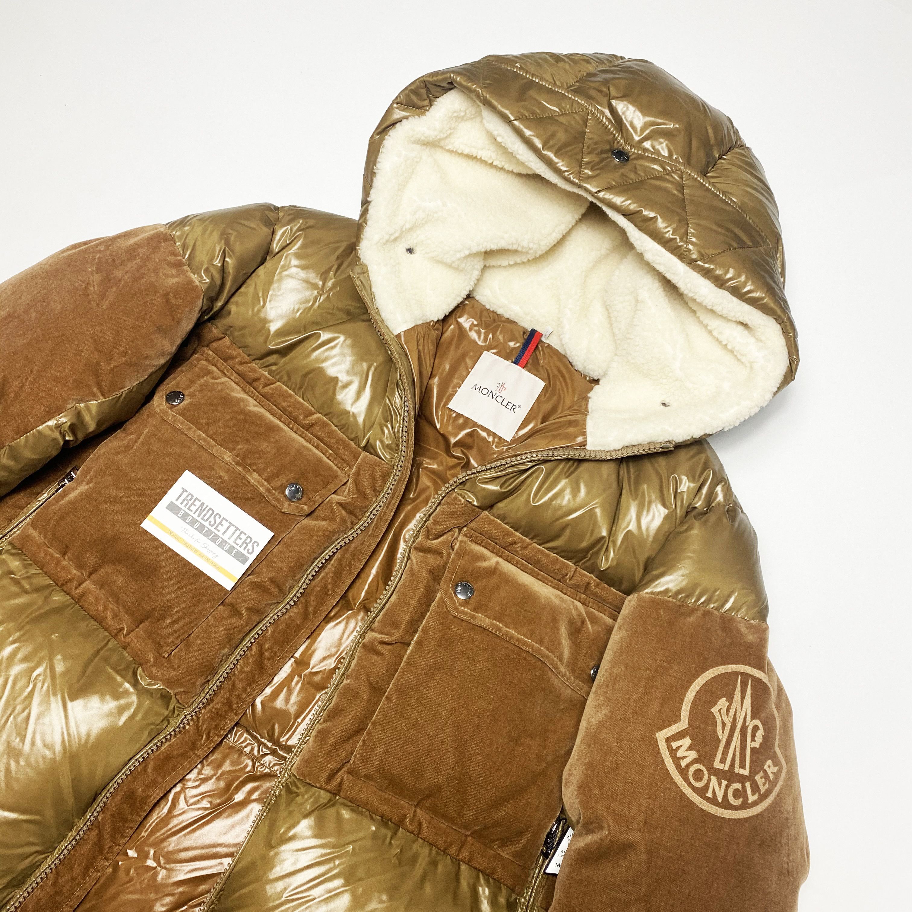 Moncler Moncler shearling Down mens puffer jacket size 3 L M brown Size US L / EU 52-54 / 3 - 5 Thumbnail