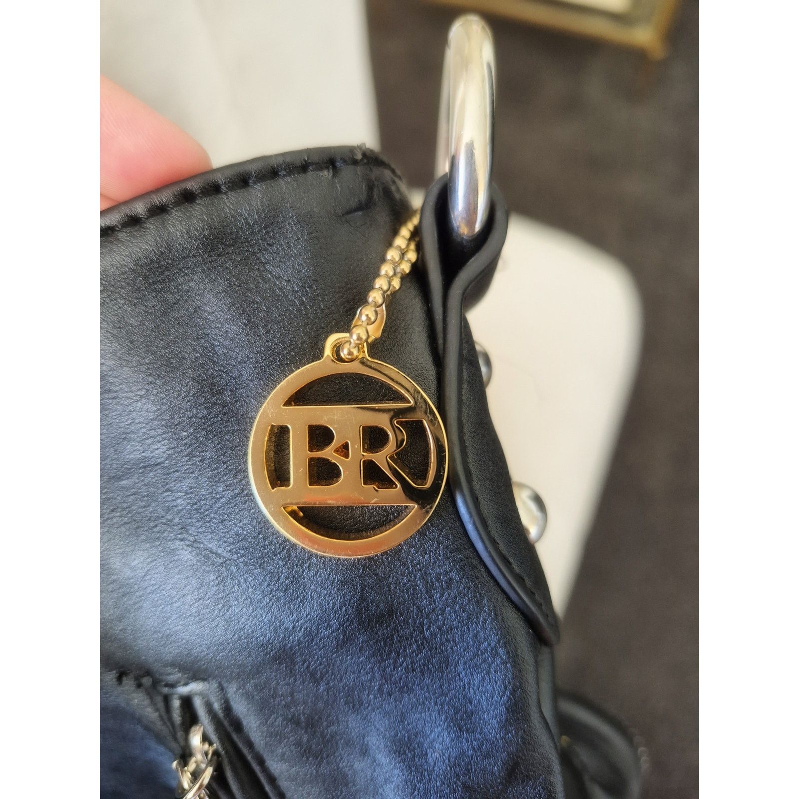 Black Rivet Black Rivet Leather Vintage Black Bag Size ONE SIZE - 9 Thumbnail