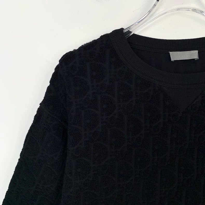 Dior Dior Black logo old flower full print round neck cotton tow Size US M / EU 48-50 / 2 - 3 Thumbnail