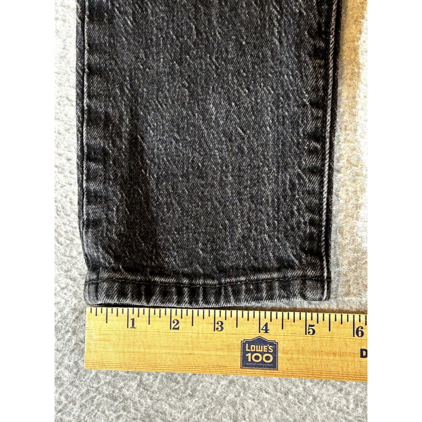 Levi's Levi's 501 Jeans Womens Skinny High Rise Button Fly Black Charcoal Wash W26 L28 Denim Cotton Blend Spandex 5-Pocket Slim Size 26" / US 2 / IT 38 - 6 Thumbnail