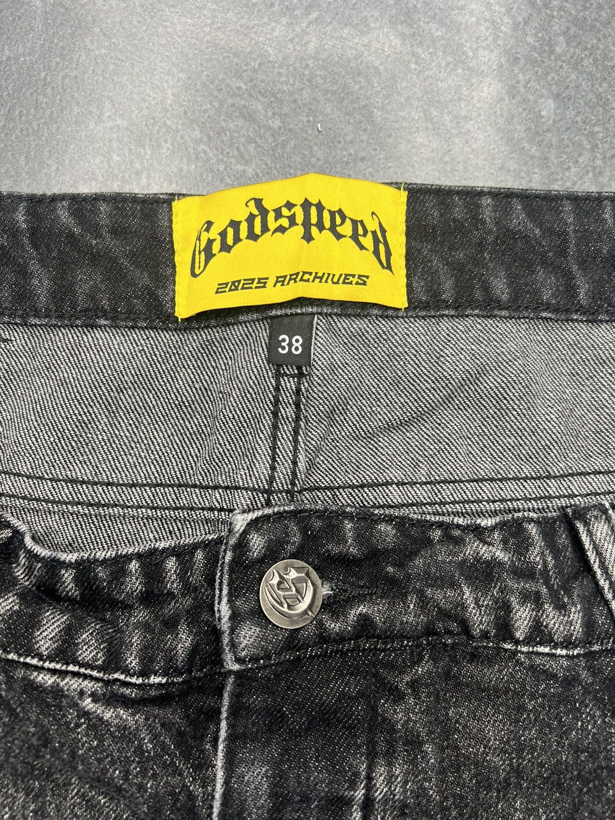 Godspeed Godspeed Octagon Cargo Denim Shorts Size US 38 / EU 54 - 4 Thumbnail