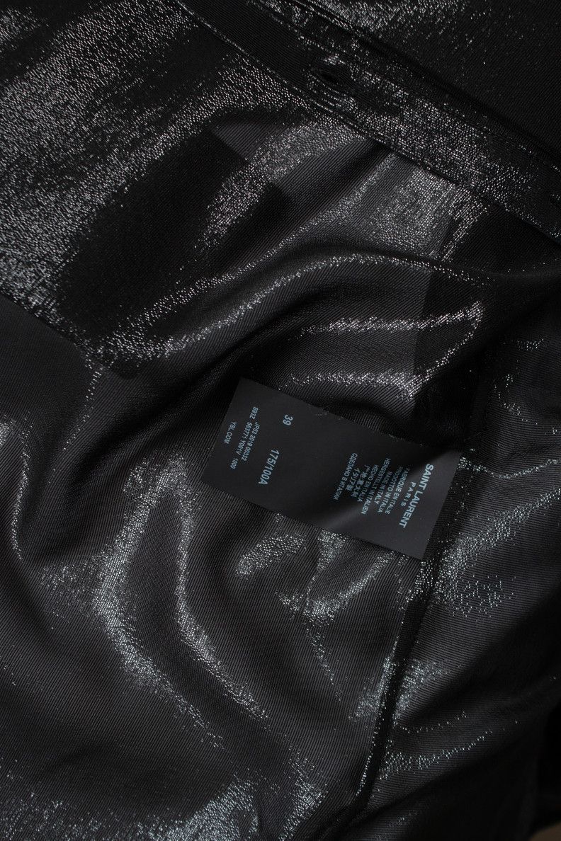 Saint Laurent Paris Saint Laurent, Lurex shirt with ruched strokes 2019 Size US S / EU 44-46 / 1 - 7 Thumbnail