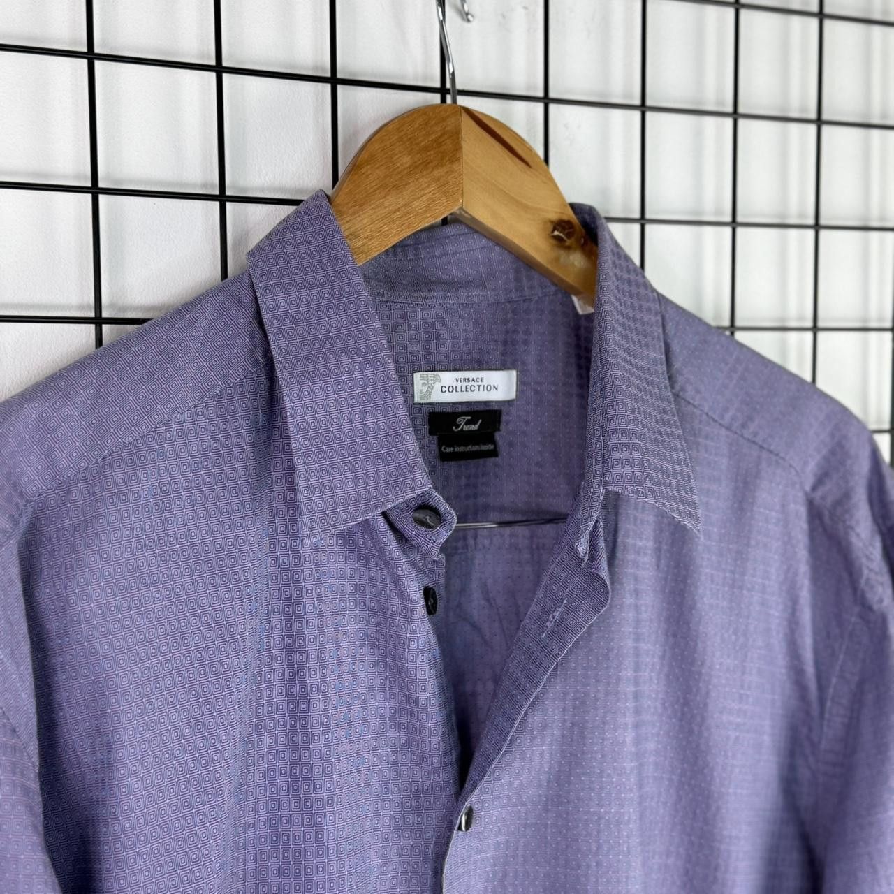 Versace Versace Purple Button Up Shirt Size US XL / EU 56 / 4 - 4 Thumbnail