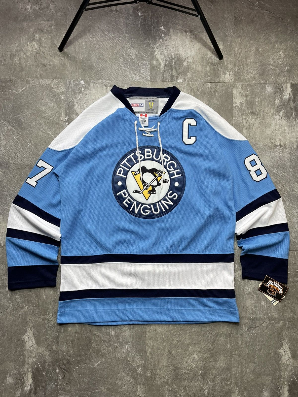 Vintage #87 Crosby Pittsburgh Penguins CCM NHL JERSEY