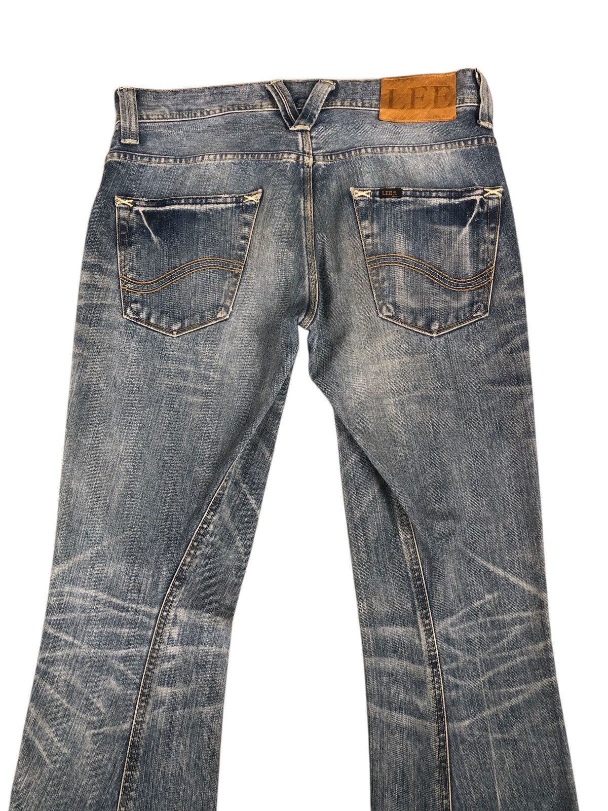 If Six Was Nine Japanese Lee Flared Jeans Distressed Jeans Size US 33 - 8 Thumbnail