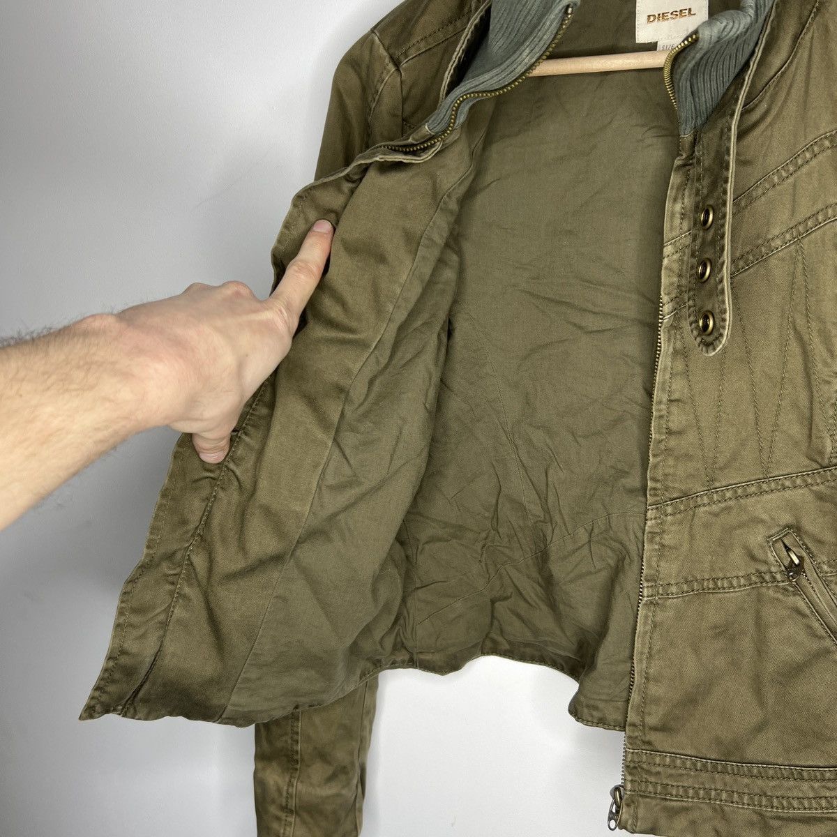 Diesel Diesel Military Bomber Cargo Jacket y2k army 00s Size S / US 4 / IT 40 - 7 Thumbnail