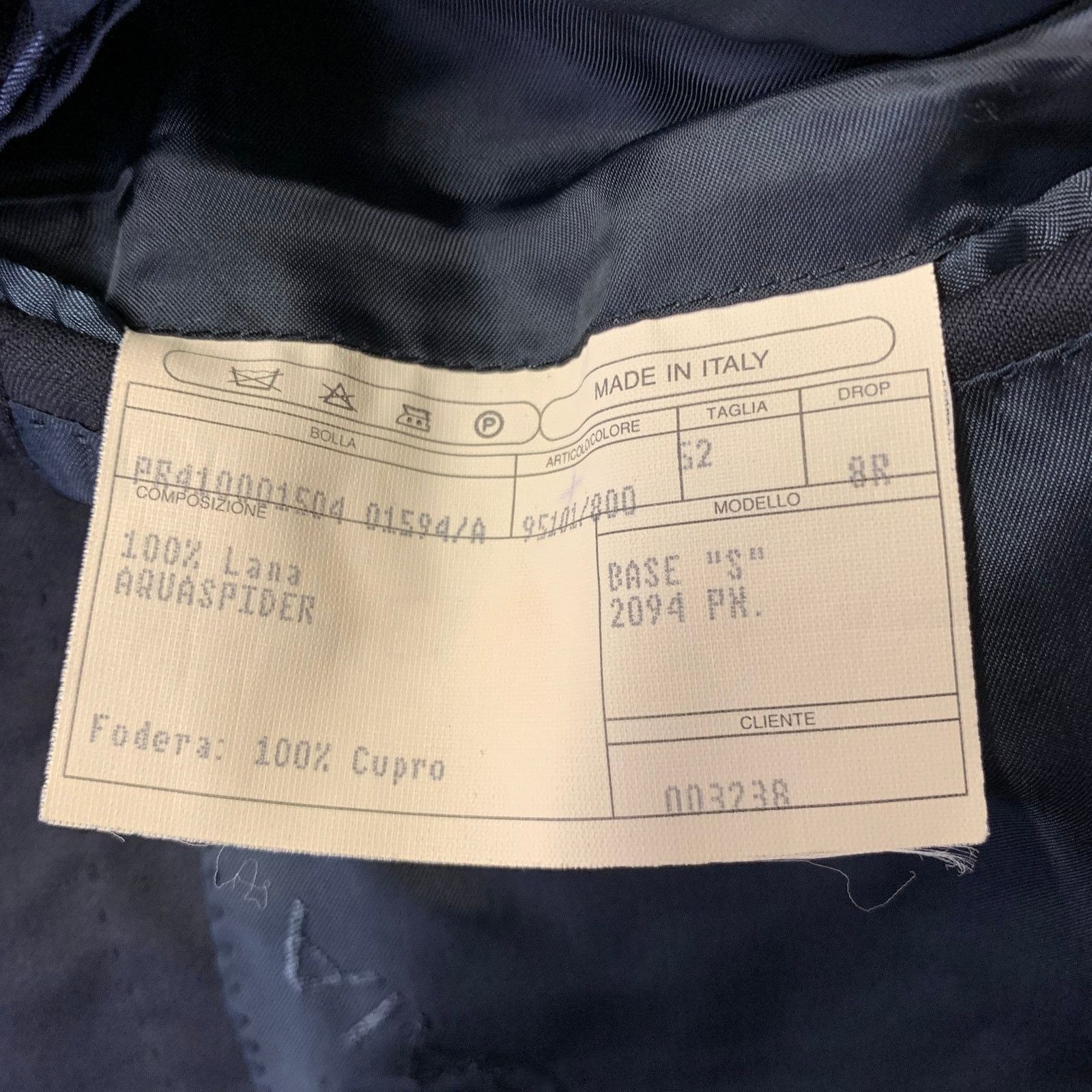Isaia ISAIA Chest Size 42 Black Wool Notch Lapel Suit Size 42R - 7 Thumbnail