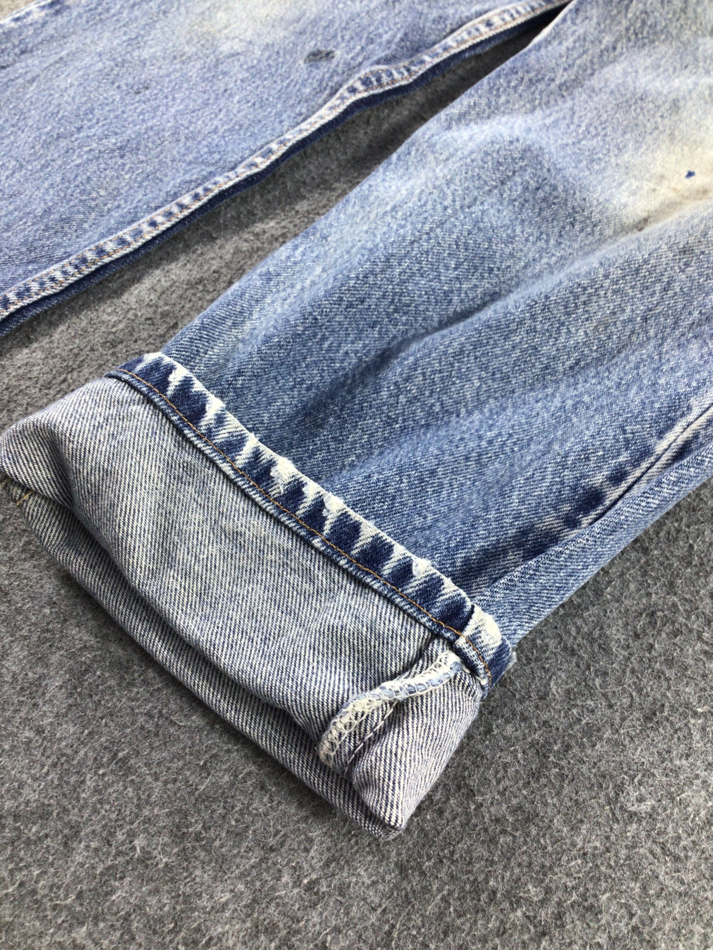 Levi's Vintage Levis 550 Jeans Dirty Faded Blue KJ211 Size US 29 - 7 Thumbnail