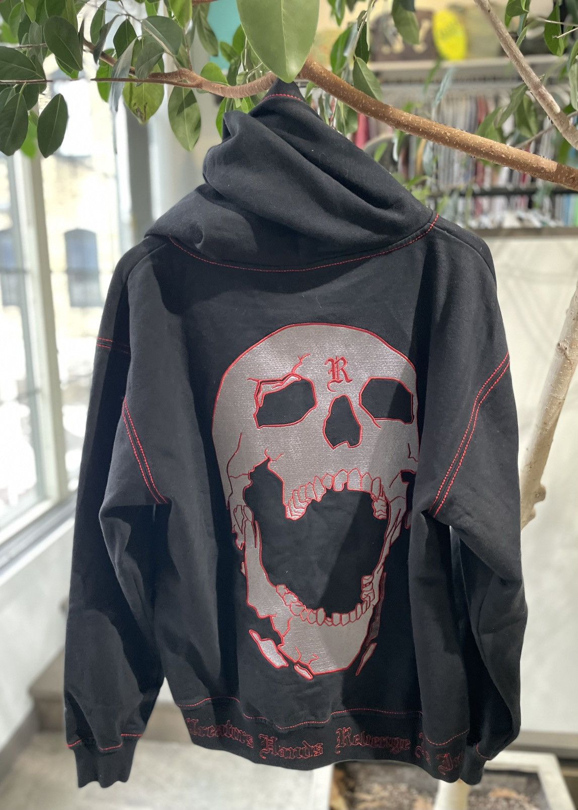 Revenge Revenge Contrast Skull Embroidered Zip Size US L / EU 52-54 / 3 - 4 Thumbnail