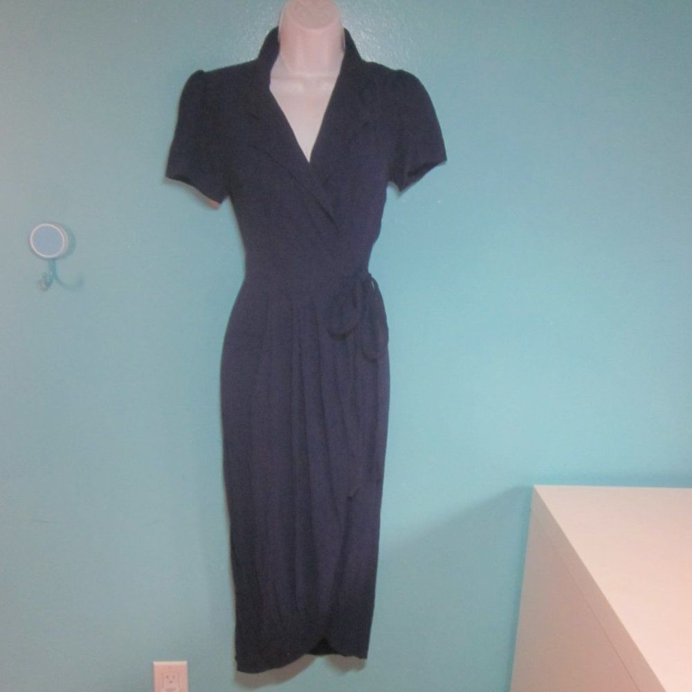 Anthropologie Yumi Kim Meet & Greet Dress Navy Blue XXS Size XXS / US 00 / IT 34 - 8 Thumbnail