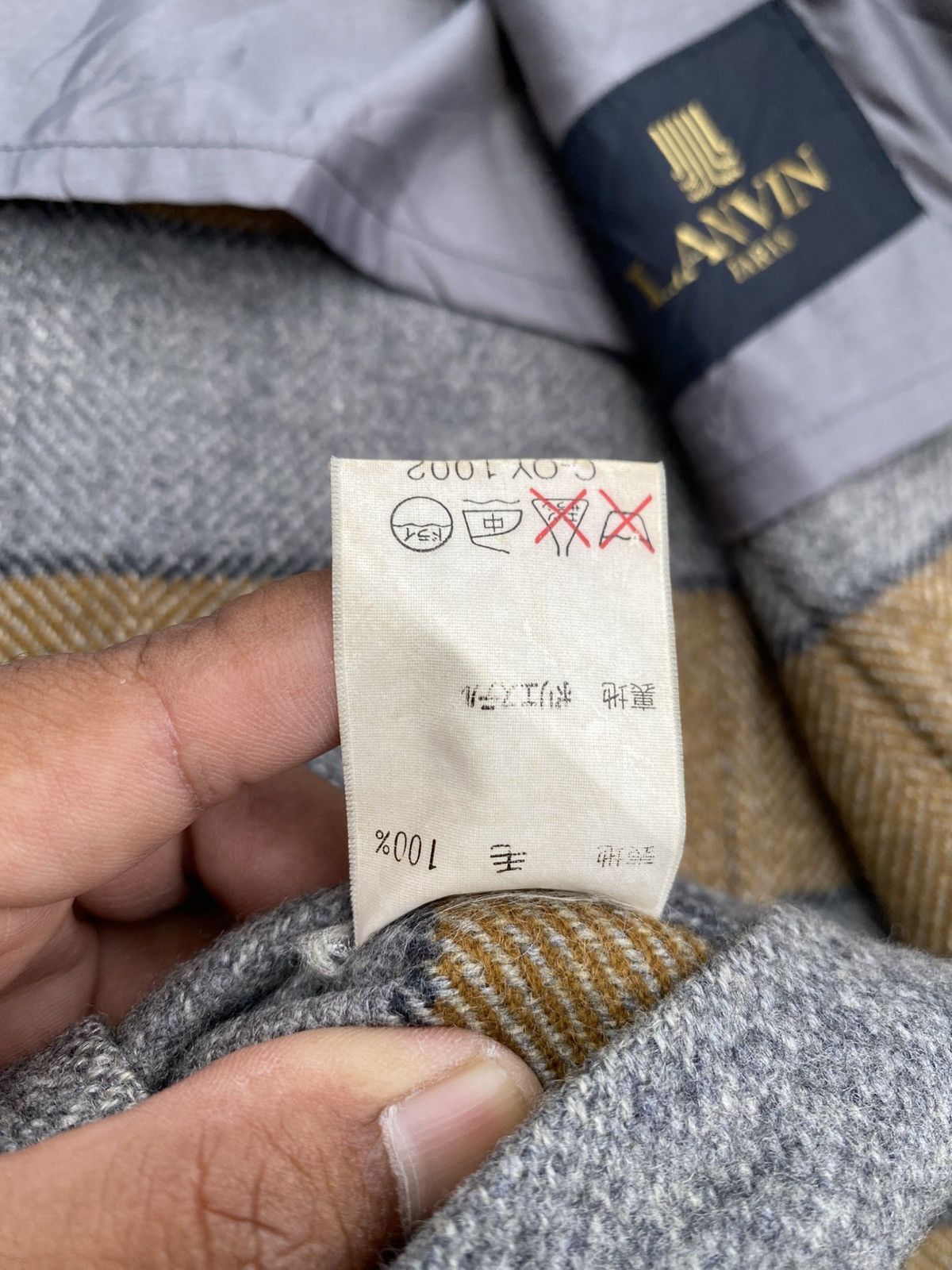 Lanvin Rare Vintage LANVIN Wool Long Coat Size 38S - 12 Thumbnail