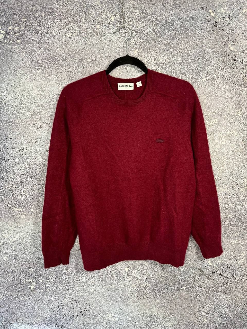Lacoste Lacoste Sweater Men's Red Size S(6) 100% Cashmere Knit Crew Size US S / EU 44-46 / 1 - 1 Thumbnail