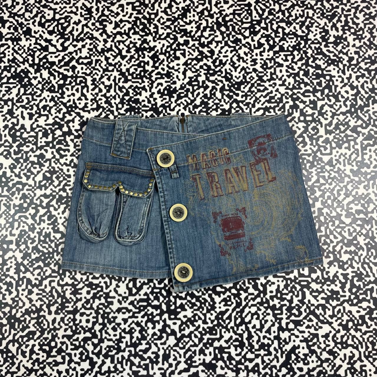 Japanese Brand Vintage Y2K Japanese Retro Sexy Mini Skirt 90s Style Size 29" - 3 Thumbnail