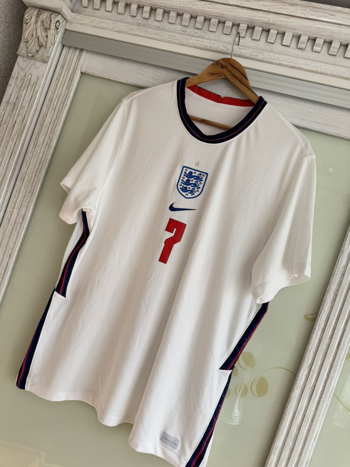 Nike Jack Grealish #7 England 2020-2021 Home Soccer Jersey Kit Size US XXL / EU 58 / 5 - 4 Thumbnail