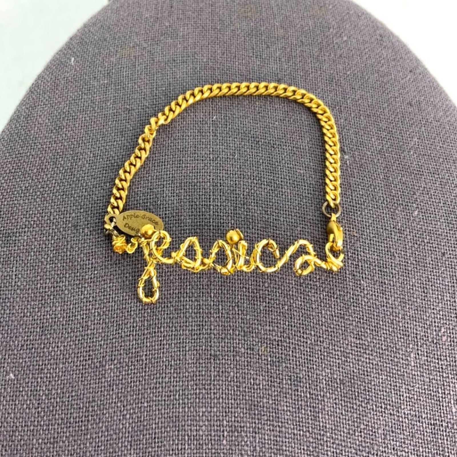 Other Apple Grace Designs Personalized Jessica Name Bracelet Size ONE SIZE - 2 Thumbnail