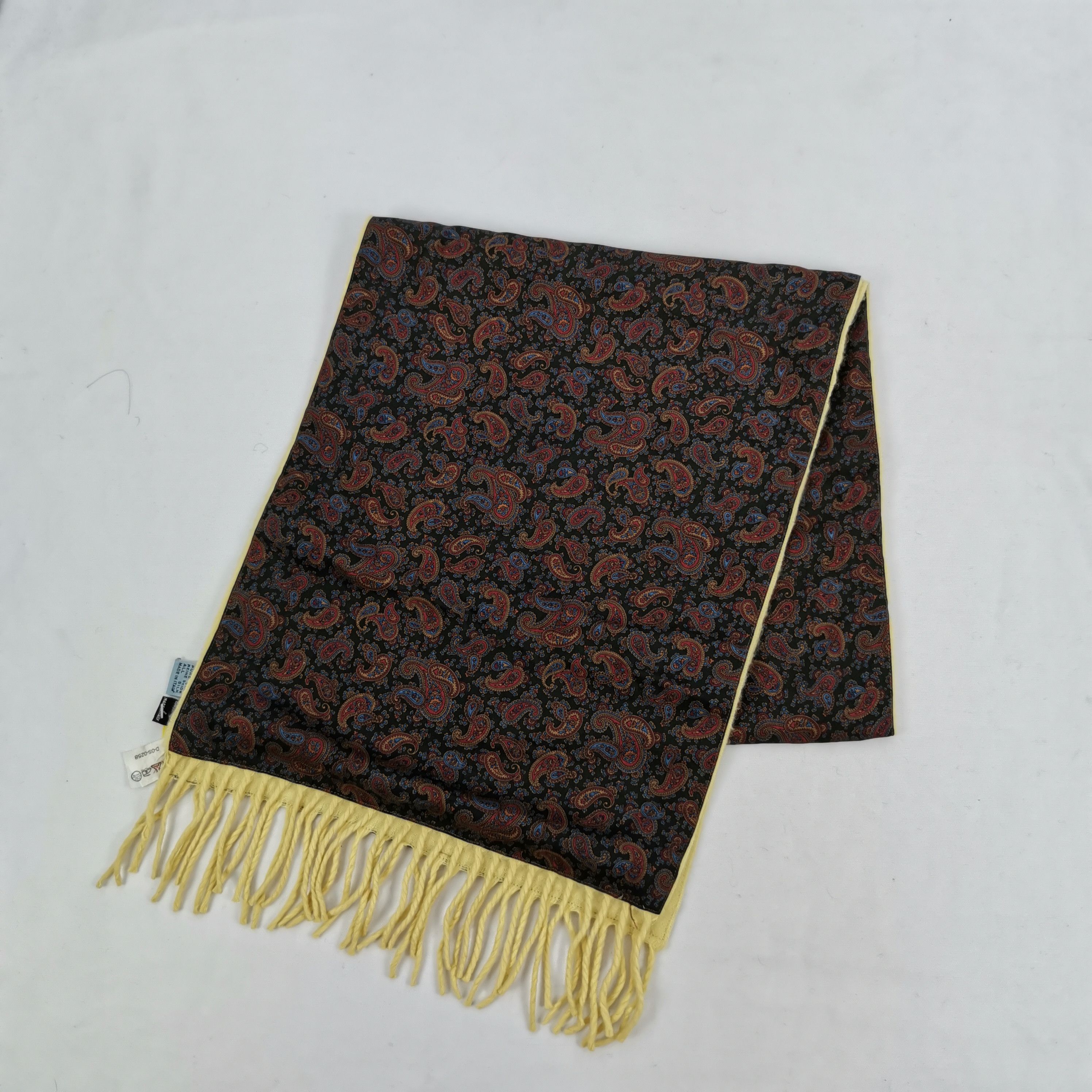 Vintage Vintage Larusmiani Milano SILK Scarf Muffler Wool Scarves Size ONE SIZE - 4 Thumbnail