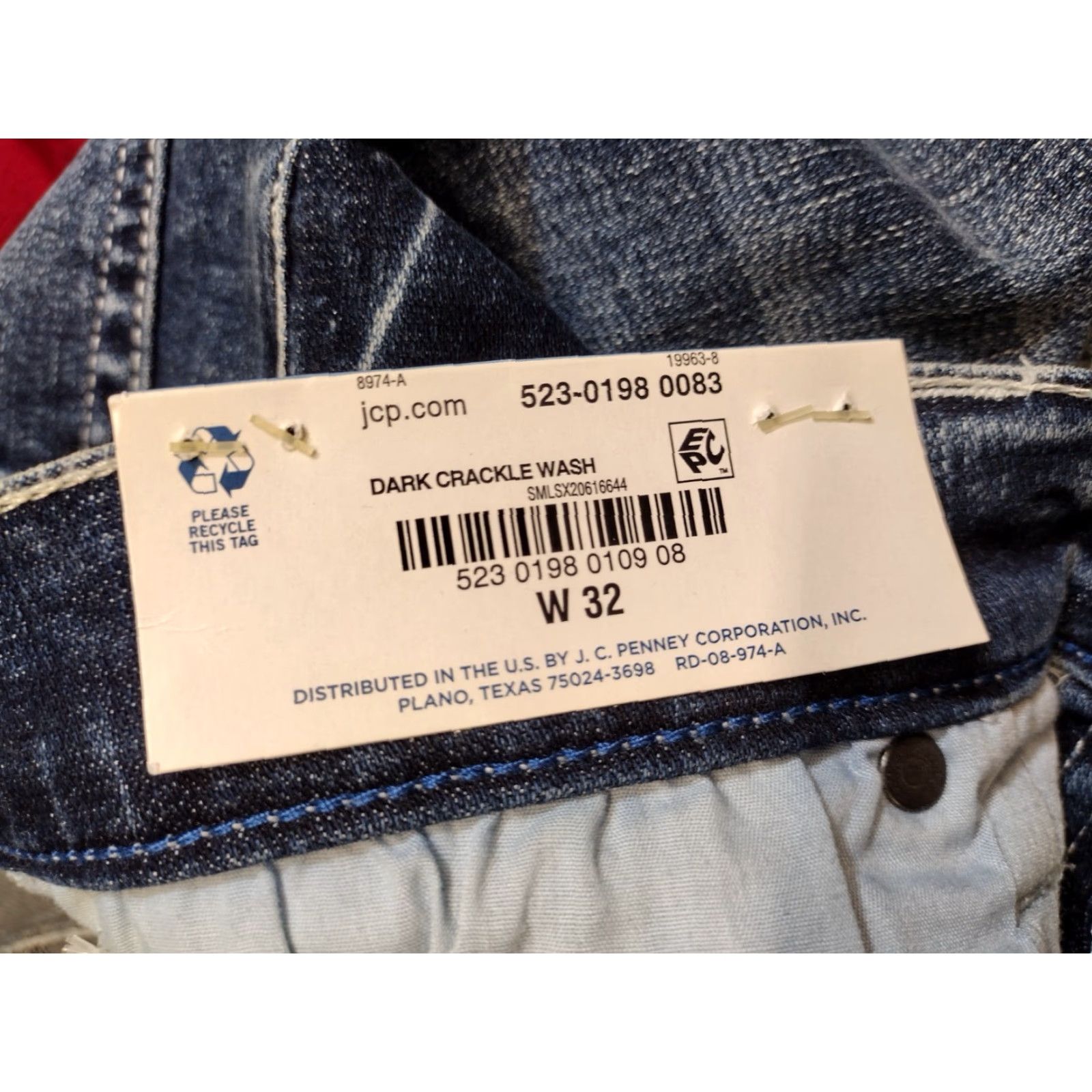 Vintage Arizona Jeans Skinny Jeans Dark Crackle Wash 32 Arizona Ultra Flex 360 Women's Ankle Zipper 5-Pocket Denim Folded with Zipper Whiskered Buttons Size 24" / US 00 / IT 34 - 6 Thumbnail