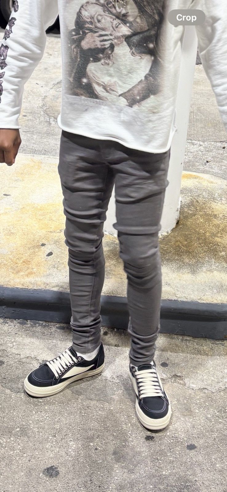 Designer DesignerDrugsJunkiez Cement Wax Denim Size US 29 - 2 Thumbnail
