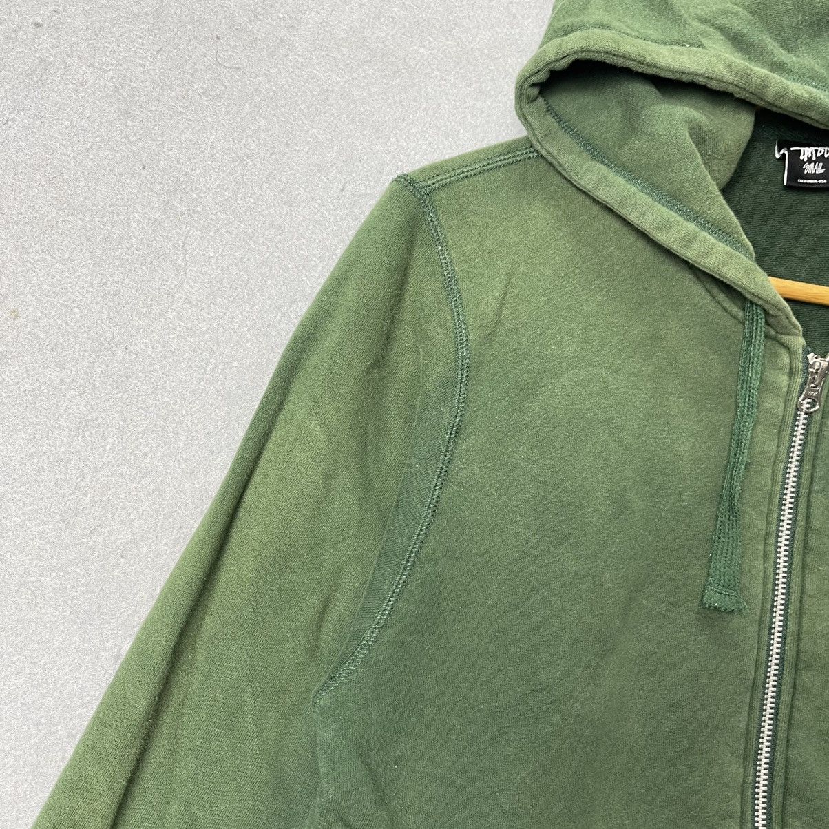 Stussy Stüssy Full Zip Hoodie – Forest Green (S) Size US S / EU 44-46 / 1 - 8 Thumbnail