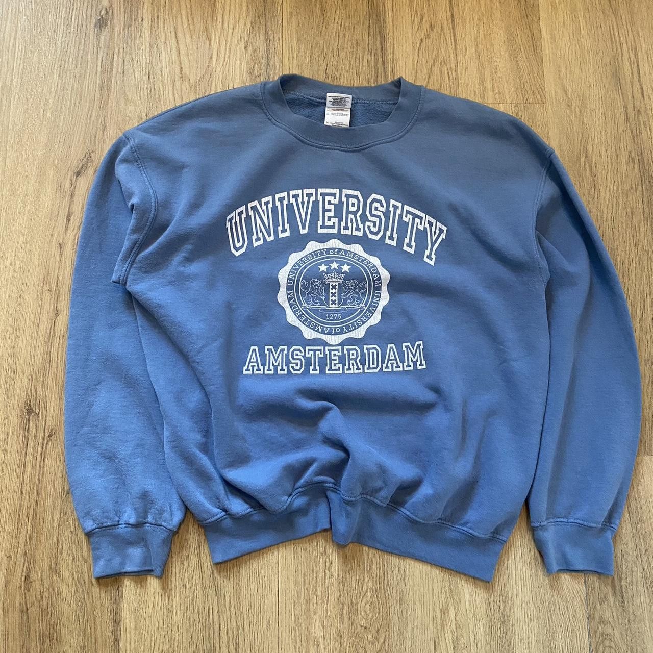 Gildan University of Amsterdam crewneck sweatshirt in blue Size US M / EU 48-50 / 2 - 1 Thumbnail