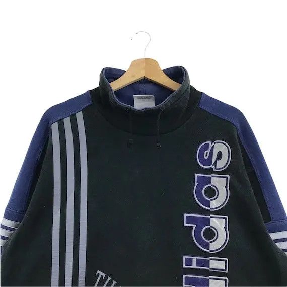 Adidas Vtg 90’ ADIDAS ORIGINALS 3 Stripes Sweatshirt Sweater Size L / US 10 / IT 46 - 4 Thumbnail