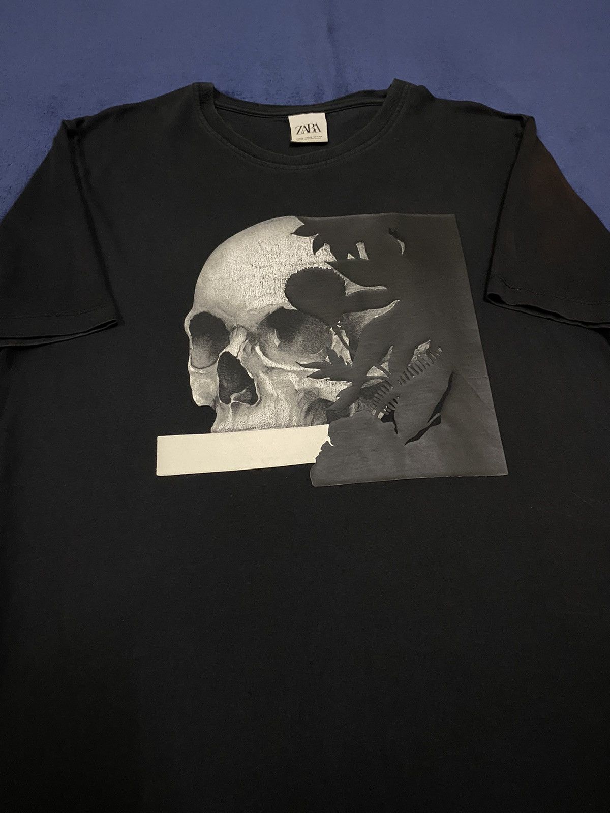 Zara Zara Skull Tee Size US M / EU 48-50 / 2 - 1 Thumbnail