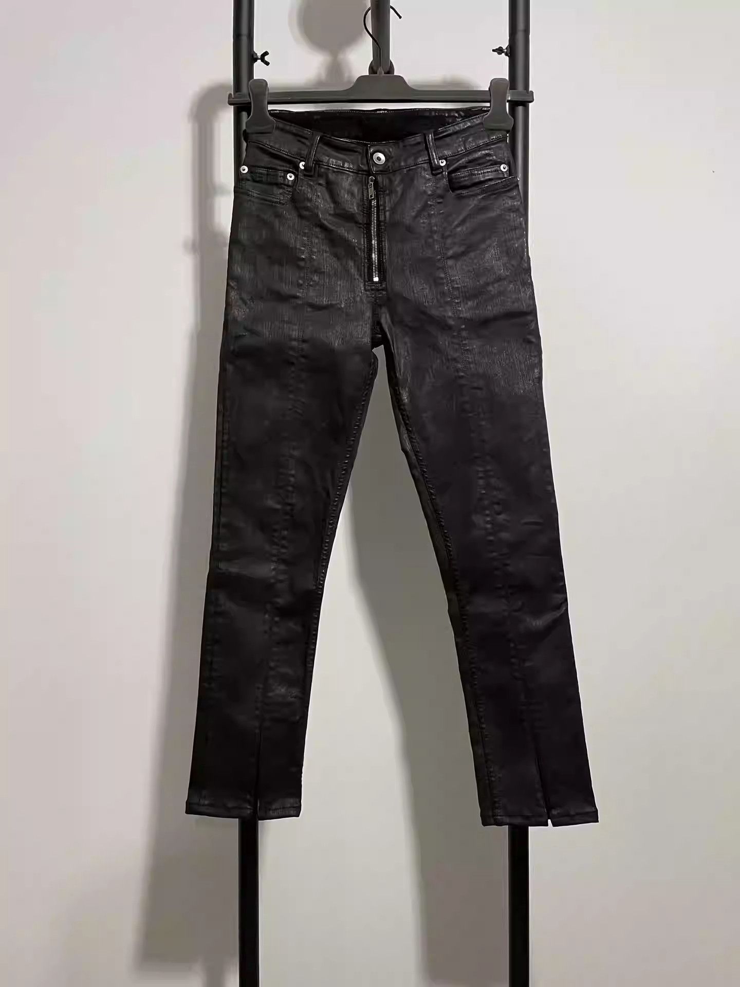 Rick Owens Rick Owens waxed trousers Size US 30 / EU 46 - 1 Thumbnail
