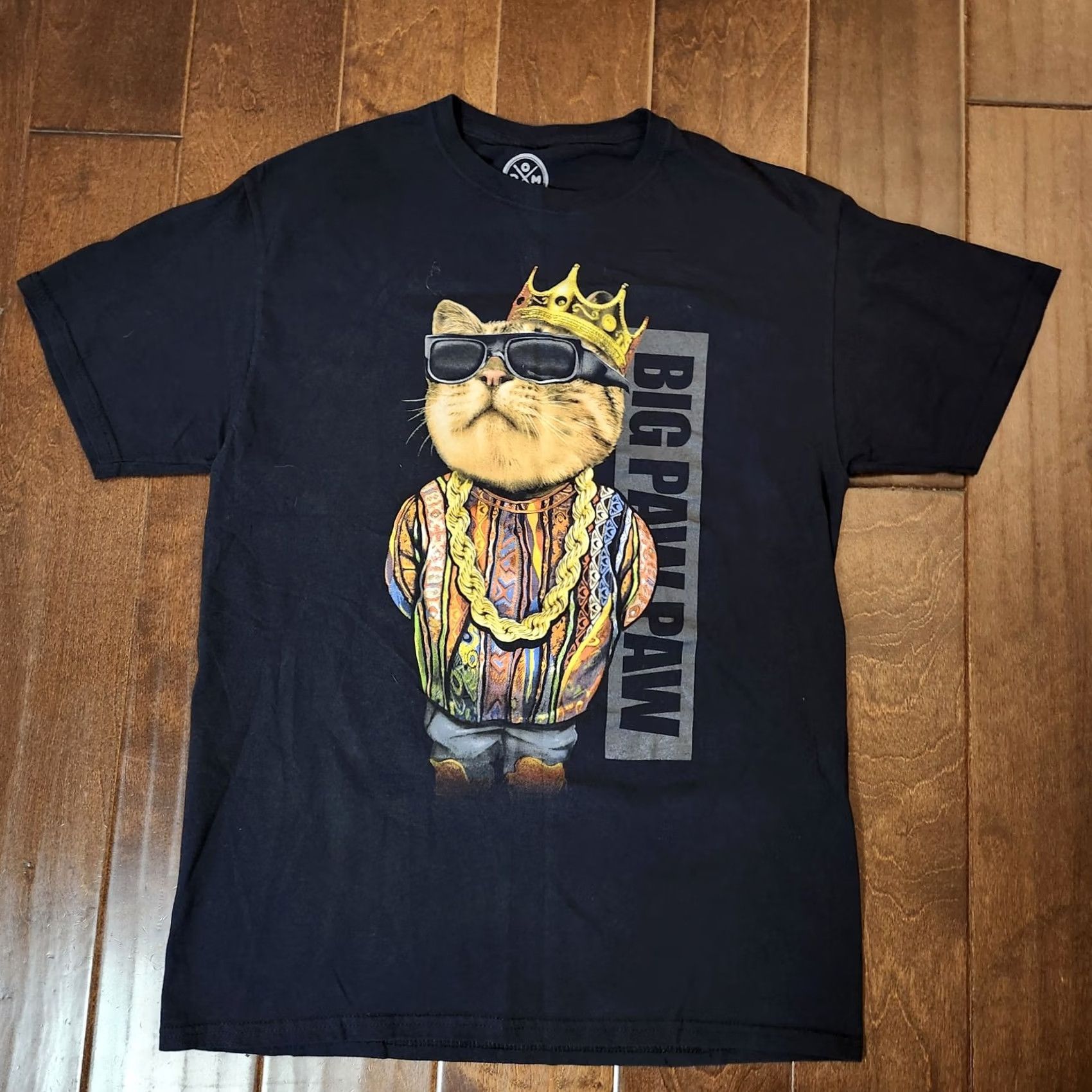 Vintage DOM Big Paw Paw Notorious BIG Biggie Smalls Funny Cat Spoof Graphic Shirt M Size US M / EU 48-50 / 2 - 2 Thumbnail