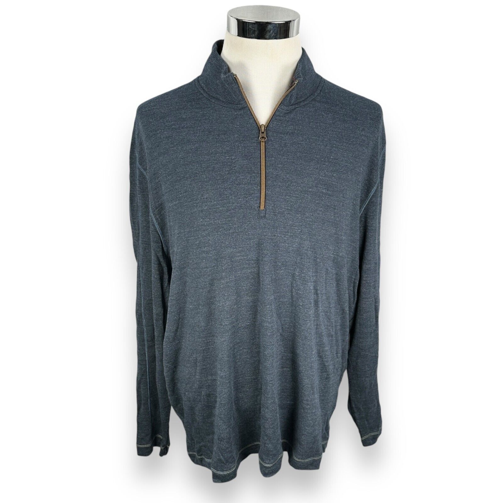 Robert Graham Robert Graham Elia Sweater Mens 3XL XXXL Blue Cotton Size US XXL / EU 58 / 5 - 1 Thumbnail