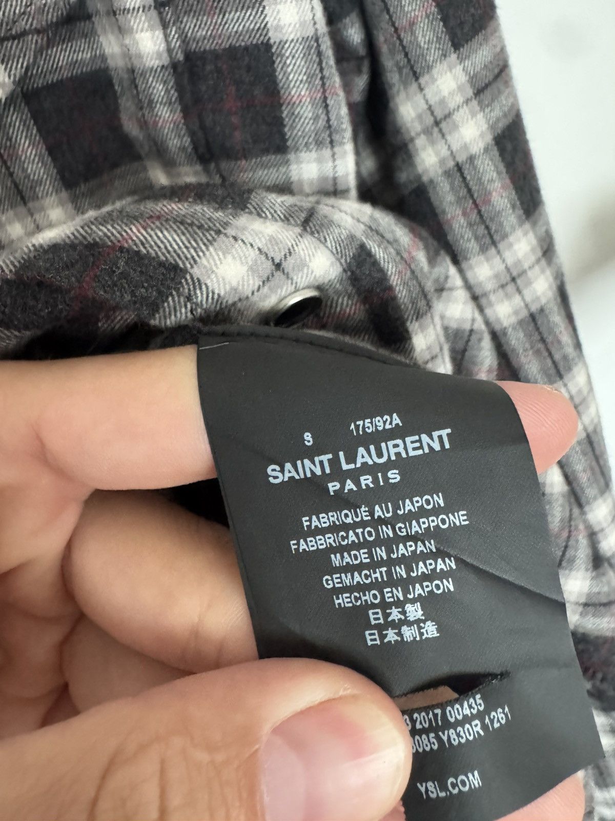 Saint Laurent Paris Raw Hem Flannel Size US S / EU 44-46 / 1 - 3 Thumbnail
