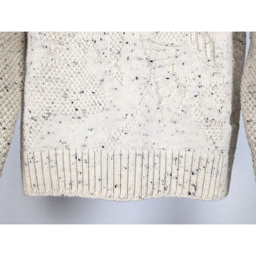 Bottega Veneta o1rshd1 MW Wool Multist Fish Sweater in Dove Size US M / EU 48-50 / 2 - 6 Thumbnail