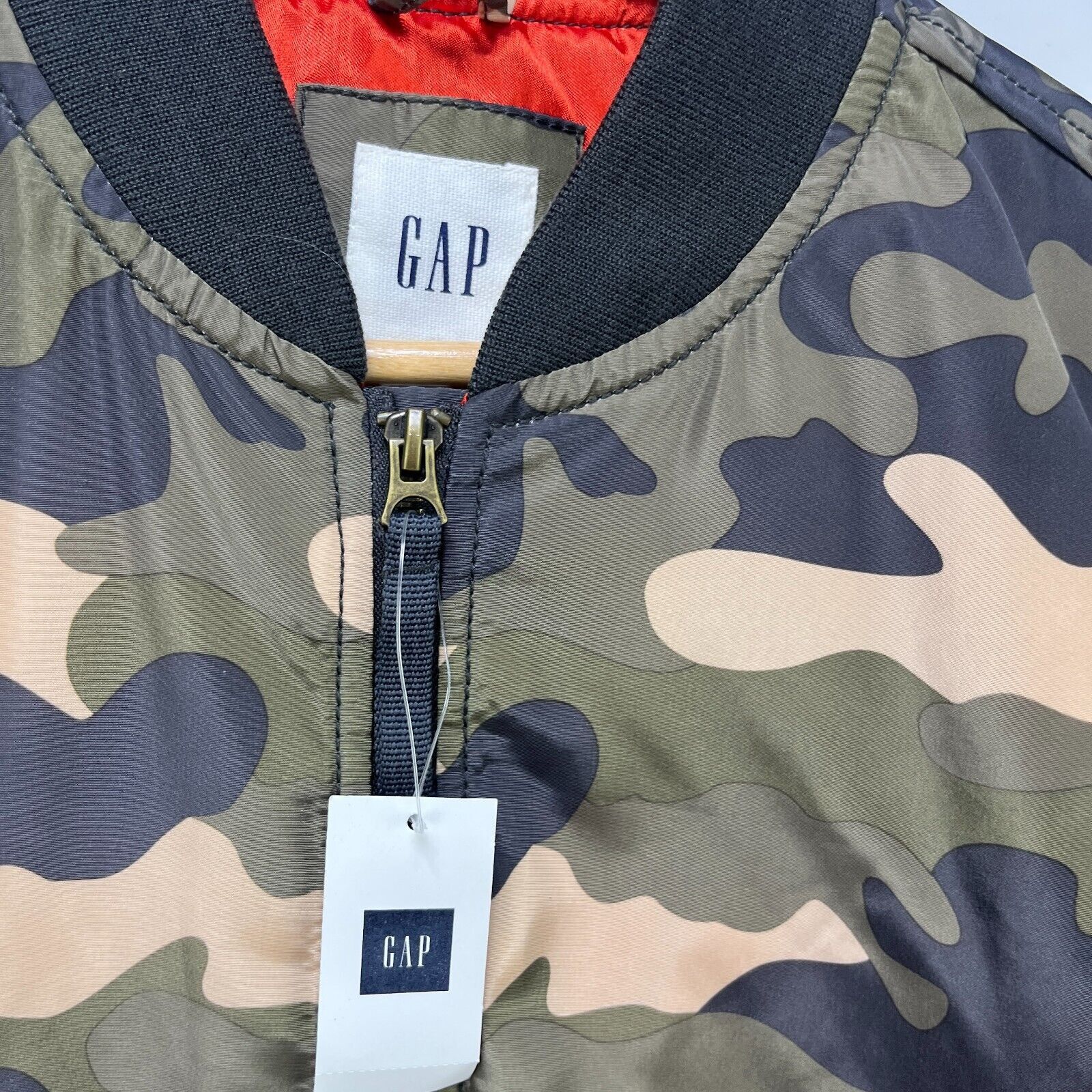 Gap × Vintage Gap Camo Flight Bomber Jacket Zip Up Medium Brand New Size US M / EU 48-50 / 2 - 6 Thumbnail