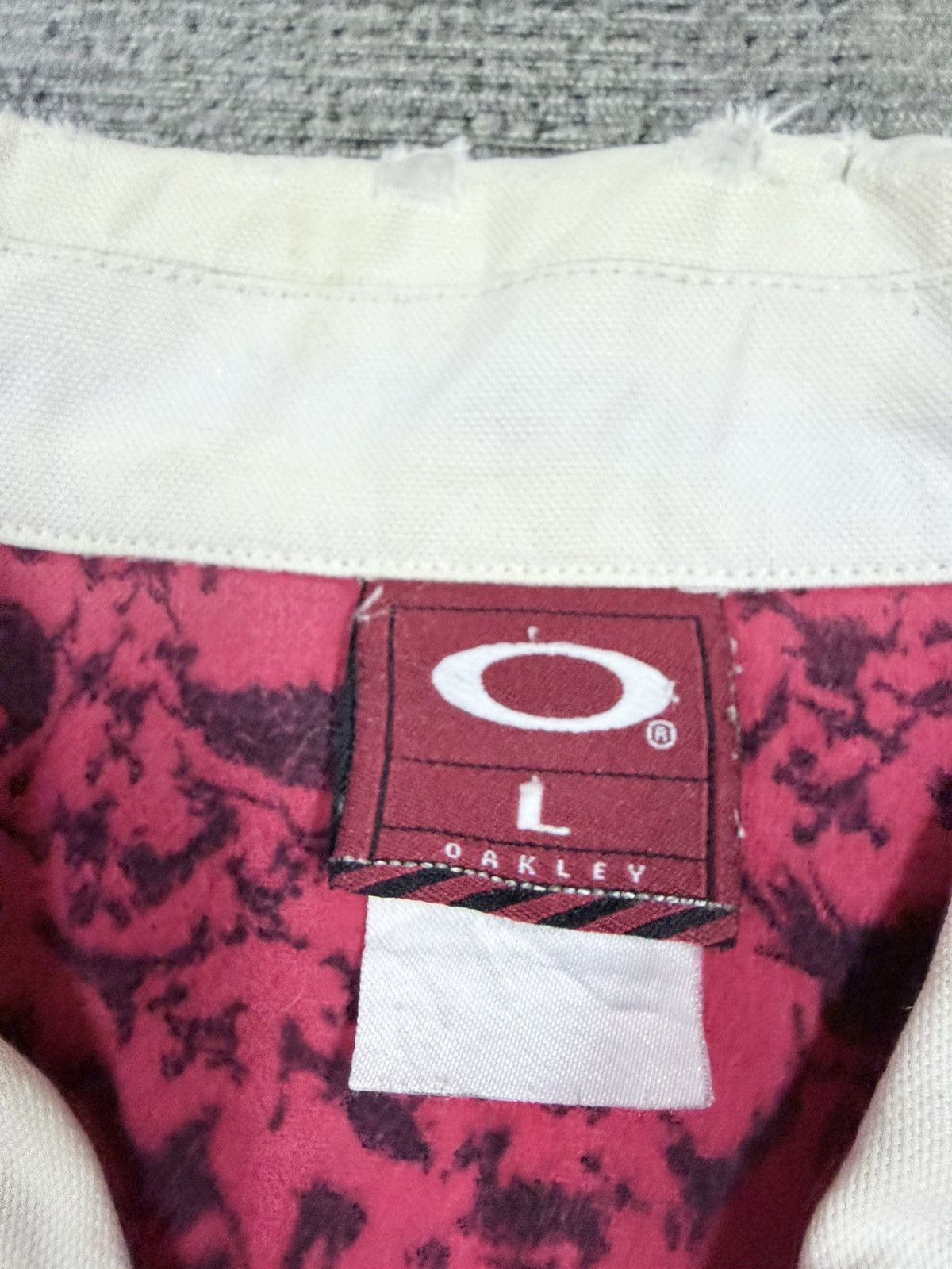 Oakley Vtg🔥Y2k Oakley White Trucker Denim Jacket Size US L / EU 52-54 / 3 - 10 Thumbnail