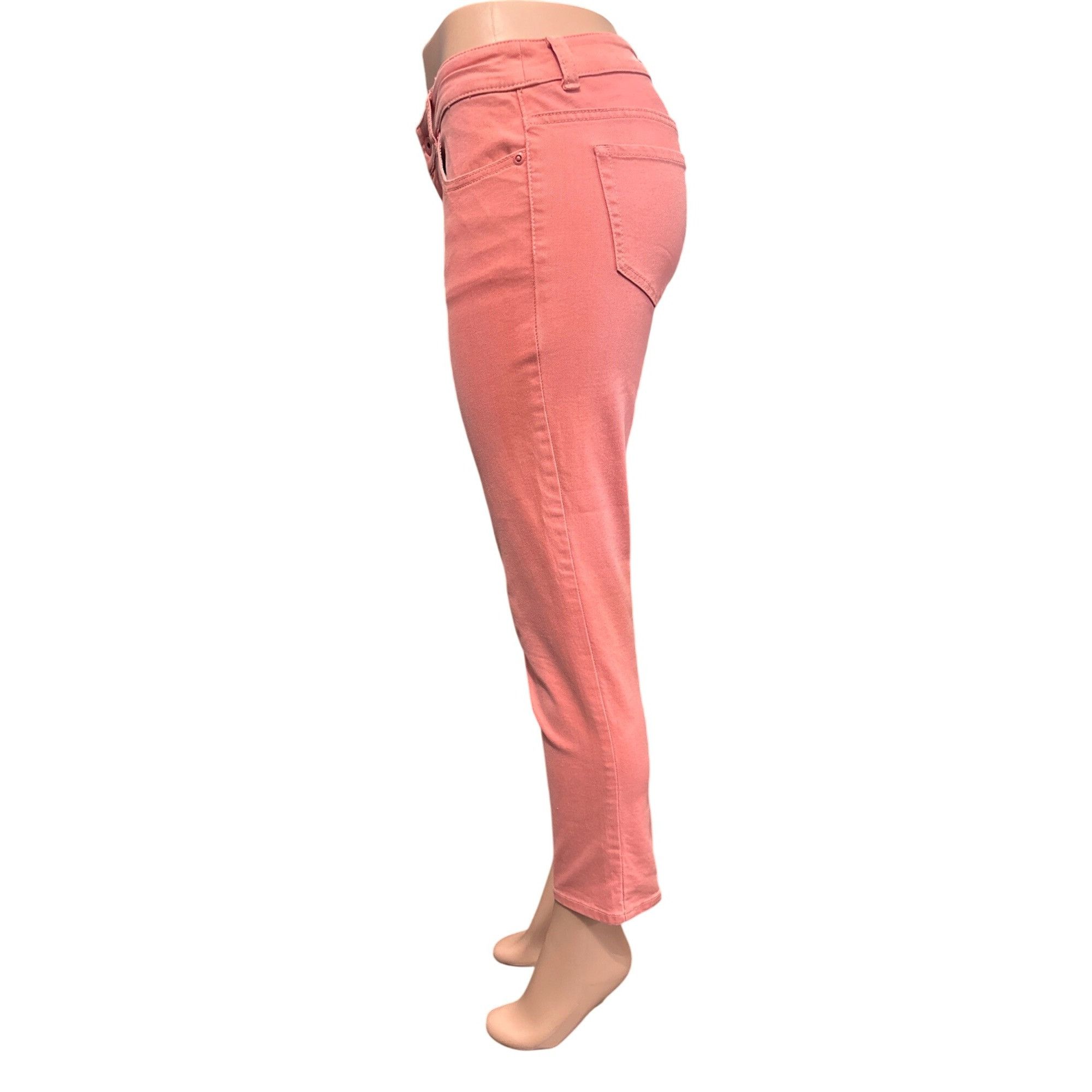 Chicos Chicos Platinum Denim Peach Slim Ankle Jeans Size 00 Cotton Size 24" / US 00 / IT 34 - 2 Thumbnail