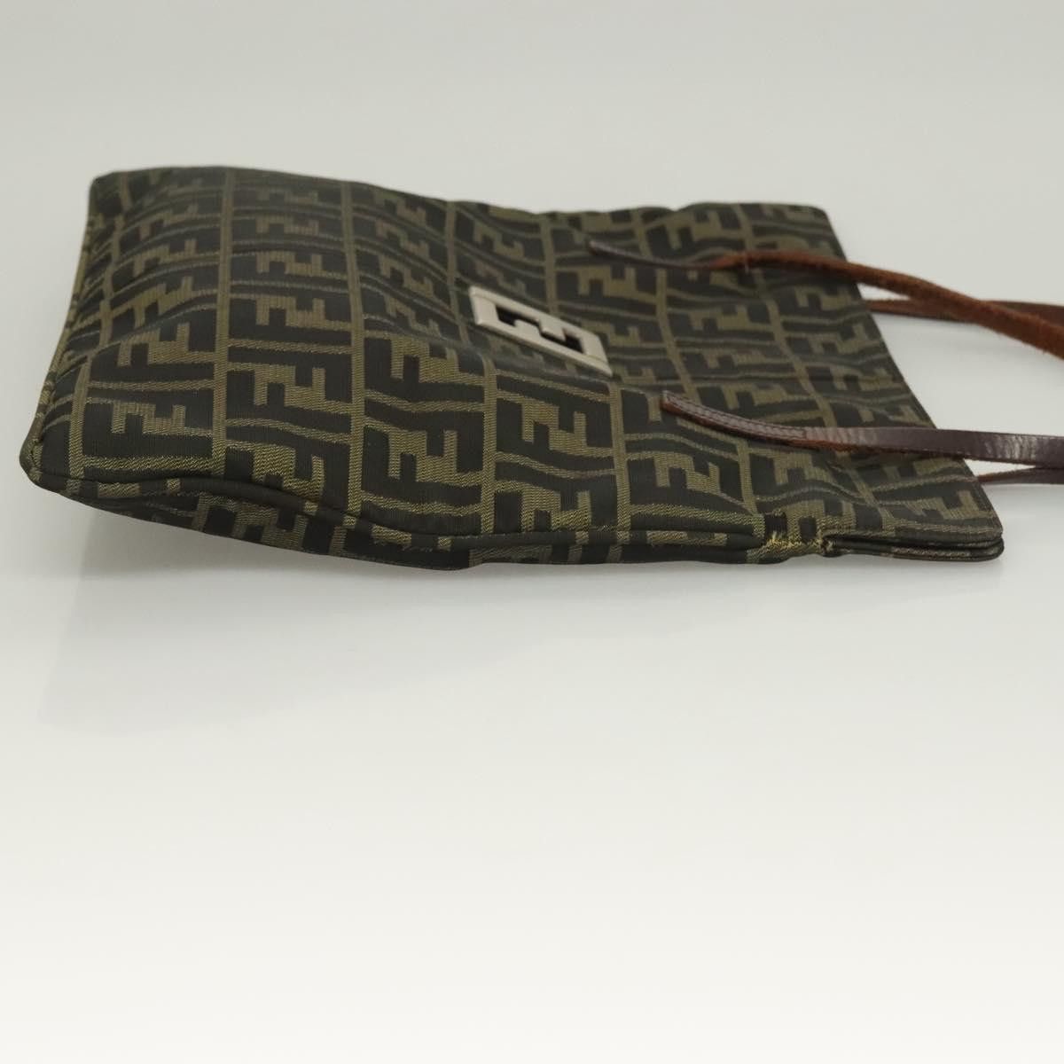 Fendi FENDI Zucca Canvas Shoulder Bag Brown Black Size ONE SIZE - 4 Thumbnail