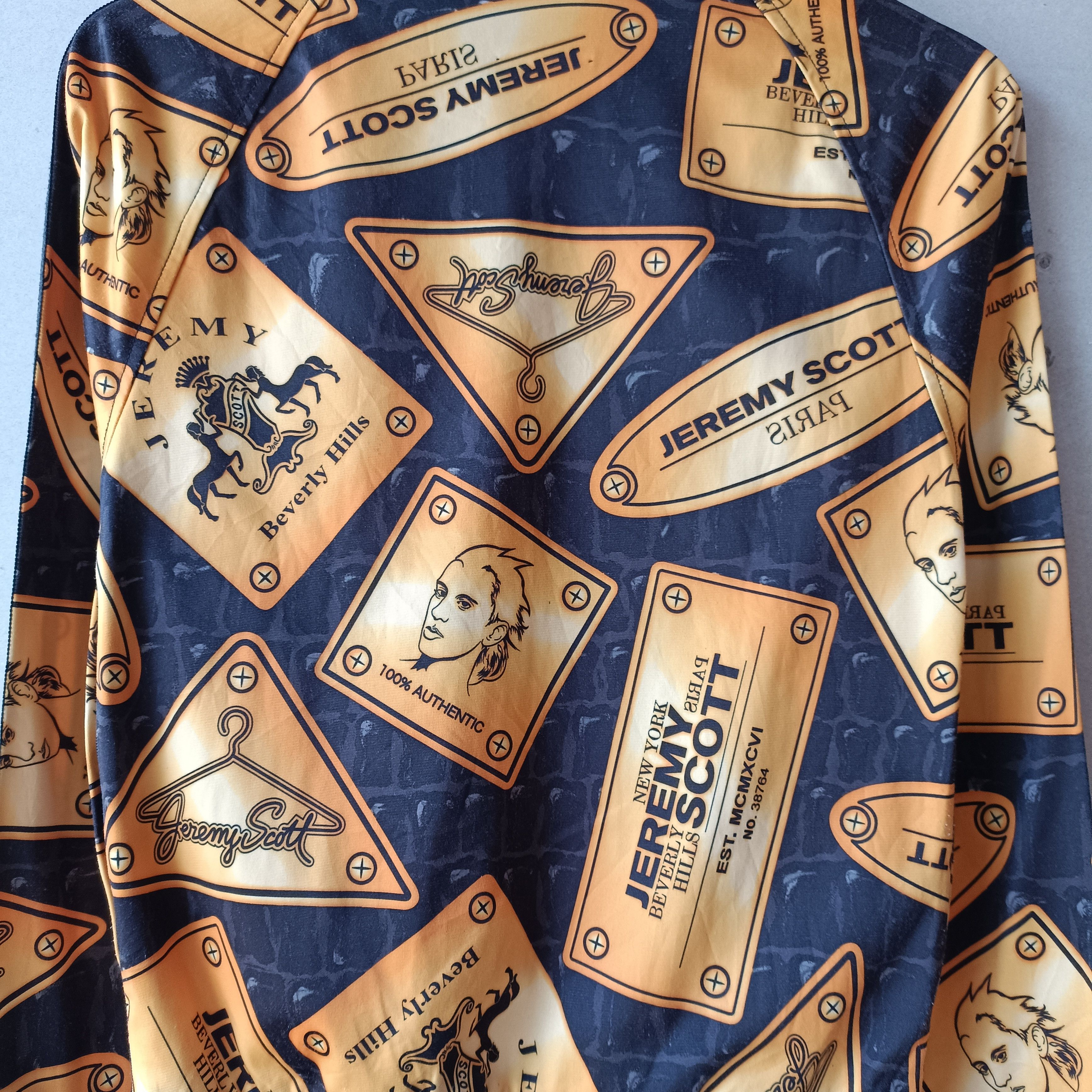 Adidas × Jeremy Scott Jeremy Scott Plaque Tracktop Rare ( KINGSMAN MOVIE ) Size US XS / EU 42 / 0 - 3 Thumbnail
