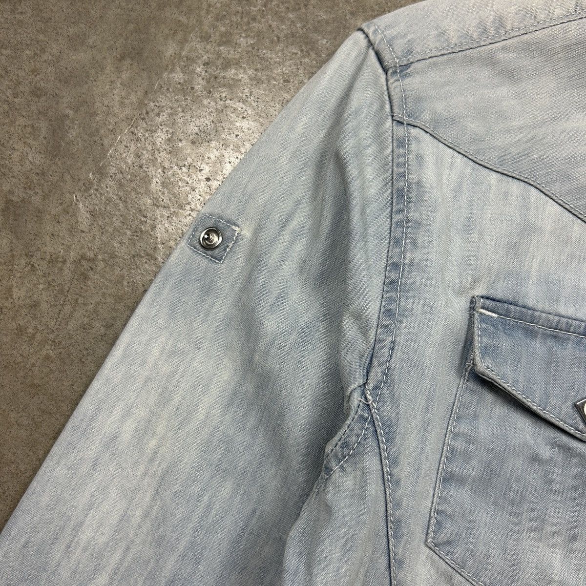 Tornado Mart zero by tornado mart western shirt denim Size US M / EU 48-50 / 2 - 8 Thumbnail