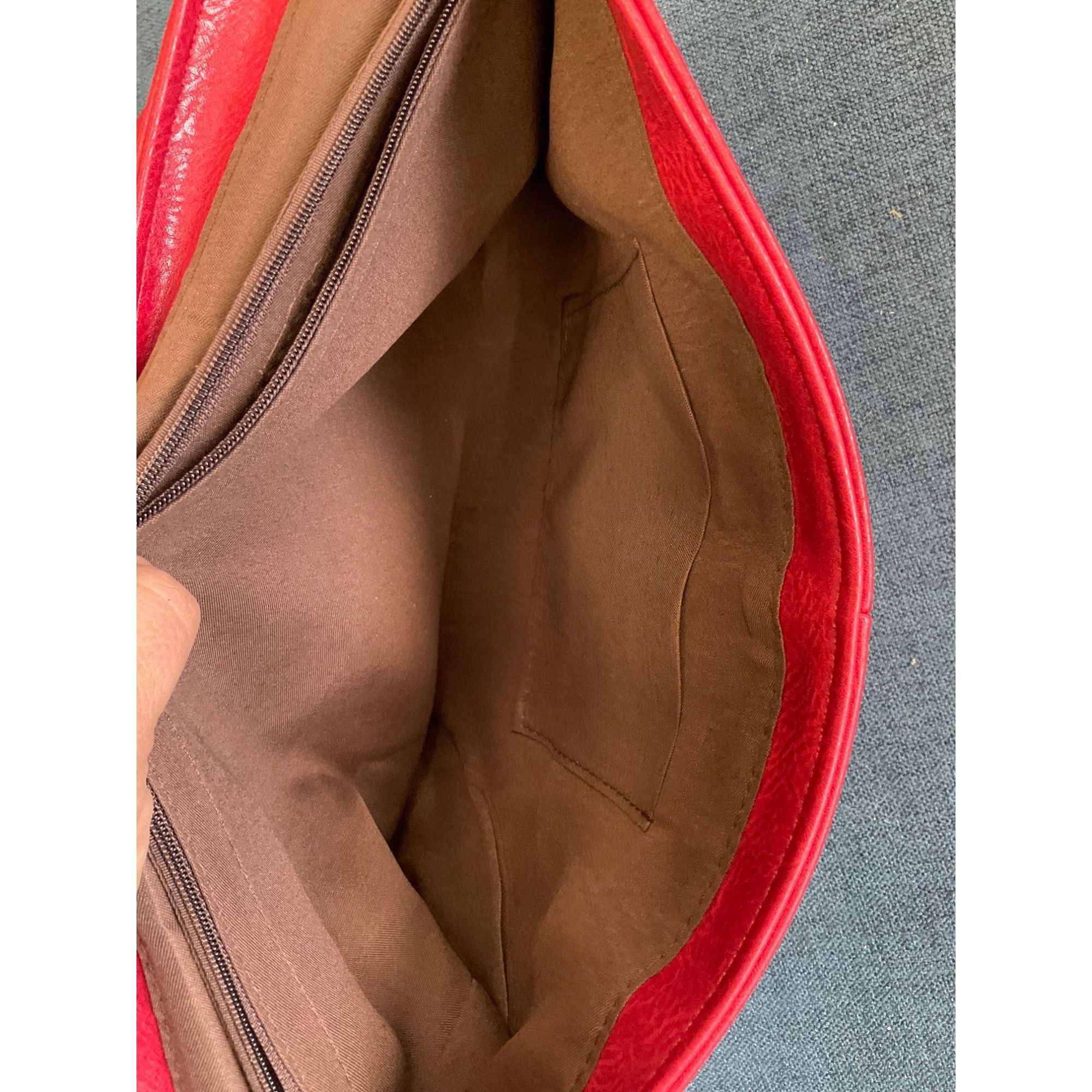 Other Red Faux Leather Foldover Clutch/Shoulder Bag With Magnetic Size ONE SIZE - 6 Thumbnail