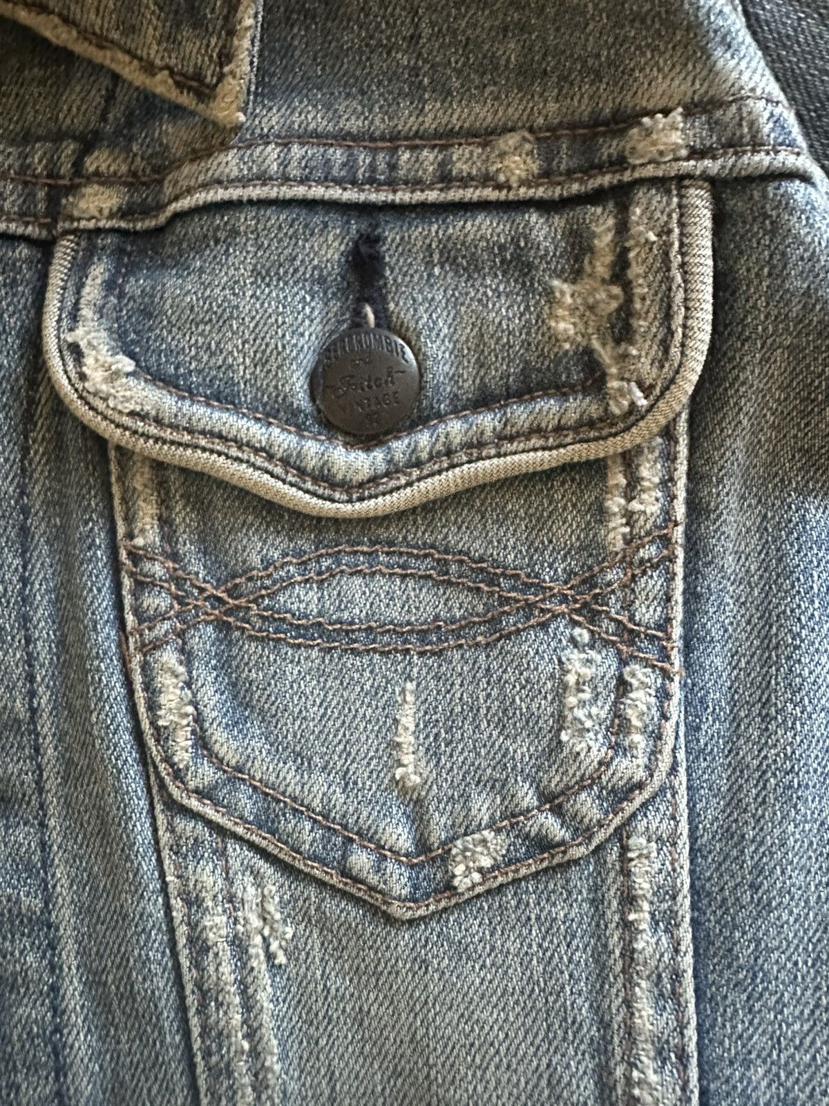 Abercrombie & Fitch Denim Jacket Size S / US 4 / IT 40 - 4 Thumbnail