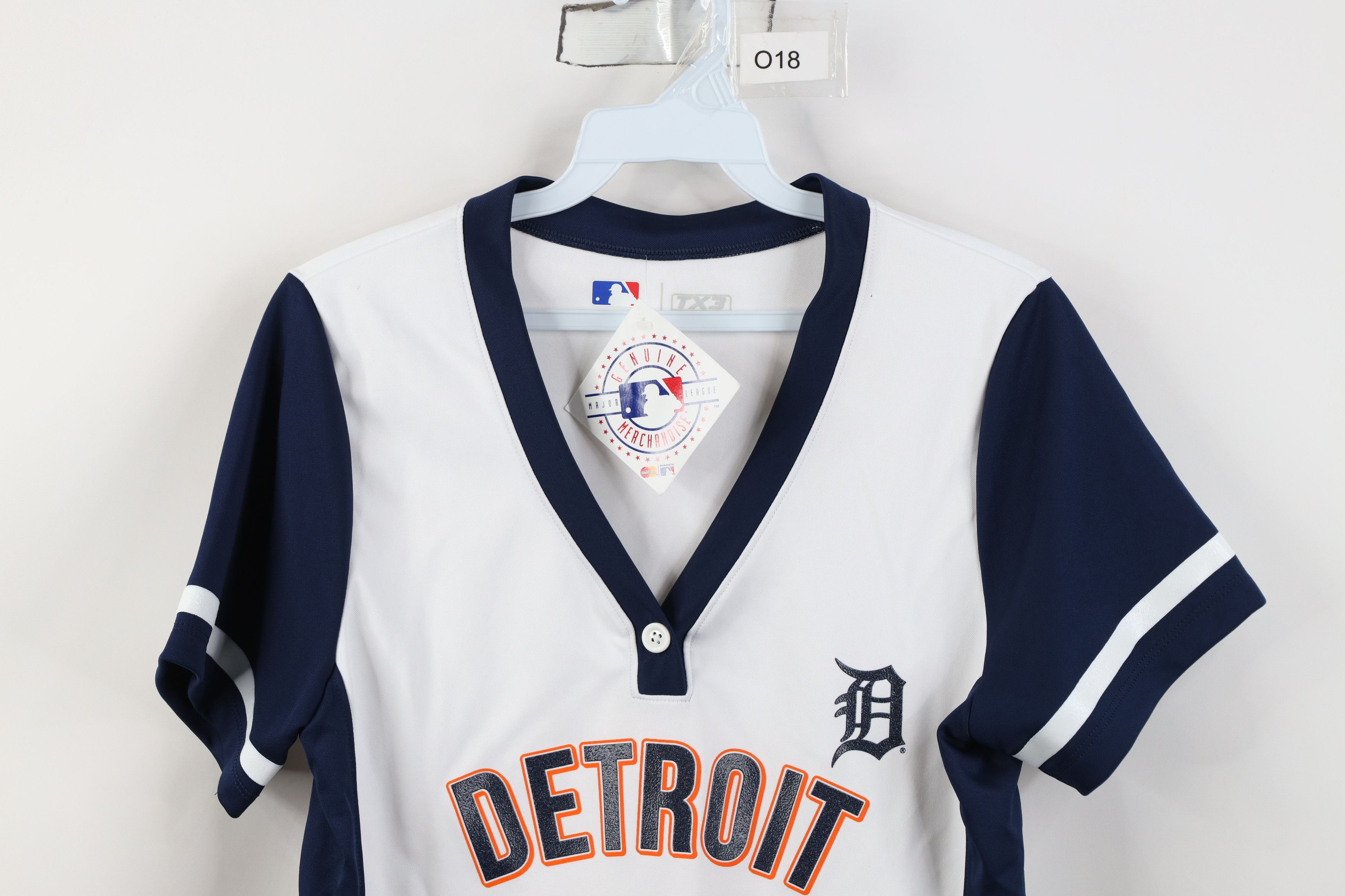Vintage Deadstock Y2K MLB Tigers Baseball Jersey T-Shirt White Size M / US 6-8 / IT 42-44 - 2 Thumbnail