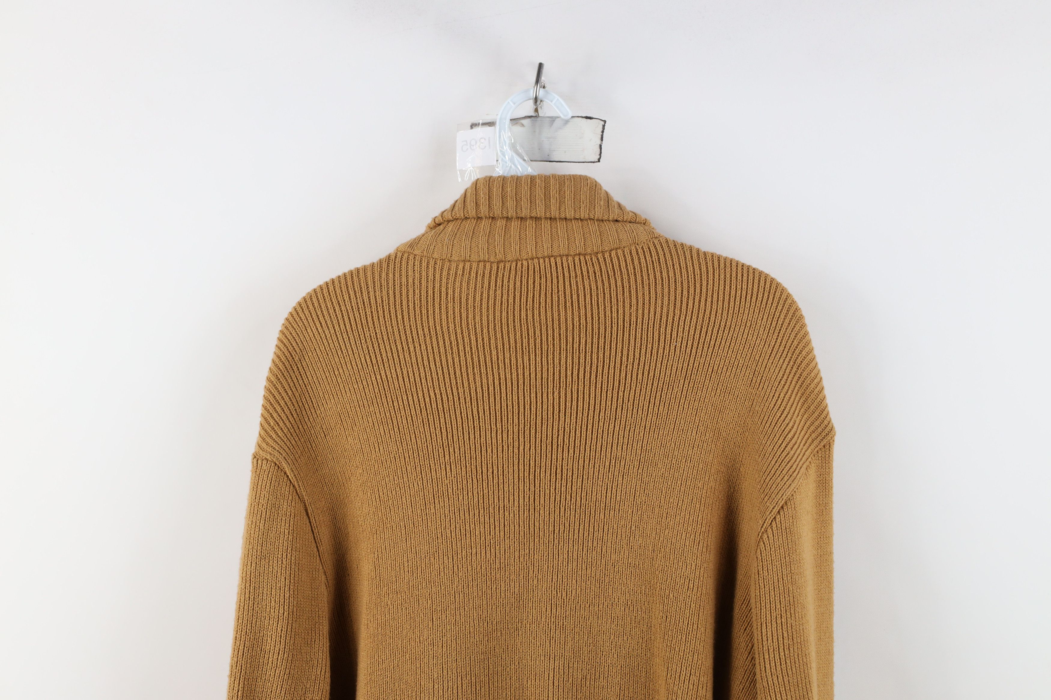 Vintage Vintage 70s Streetwear Leather Knit Sweater Jacket Swacket Size US M / EU 48-50 / 2 - 13 Thumbnail