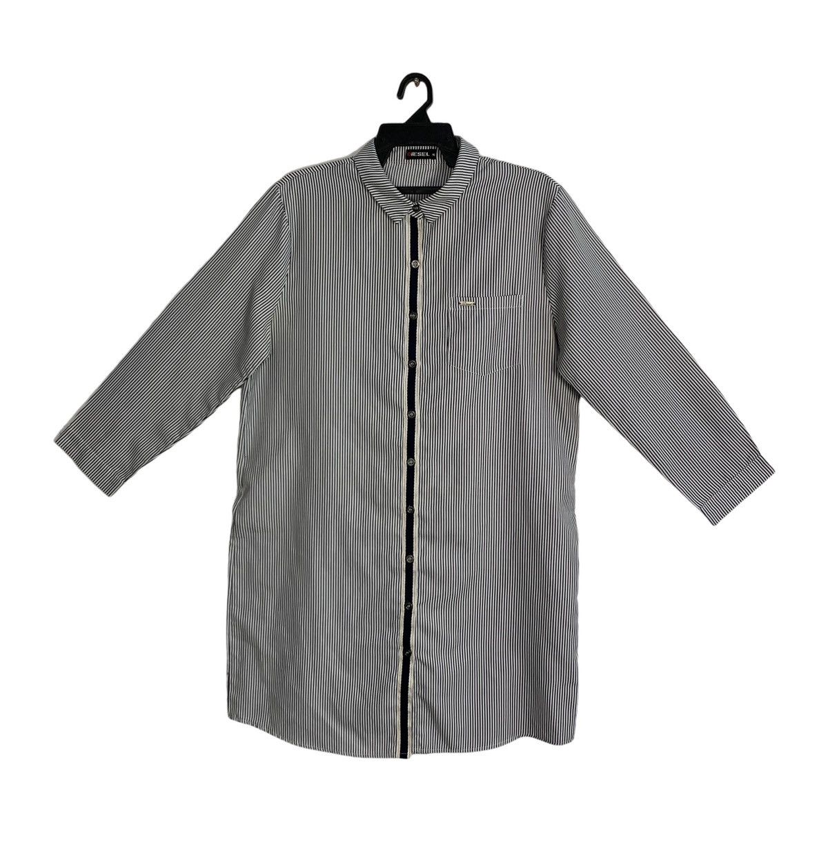 Diesel Diesel Hickory Stripe Selvedge Long Shirt Single Pocket Size L / US 10 / IT 46 - 1 Thumbnail