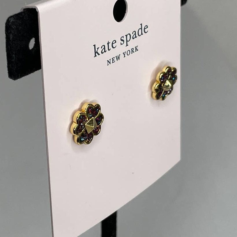 Kate Spade Kate Spade spade studs glitter enamel studs Earrings Size ONE SIZE - 4 Thumbnail