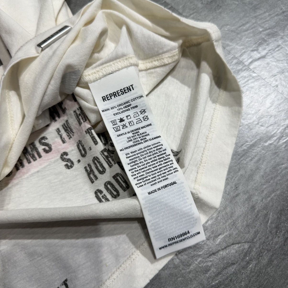 Represent Clo. Represent Reversible Living Legacy T-Shirt - Washed Ecru Size US M / EU 48-50 / 2 - 7 Thumbnail