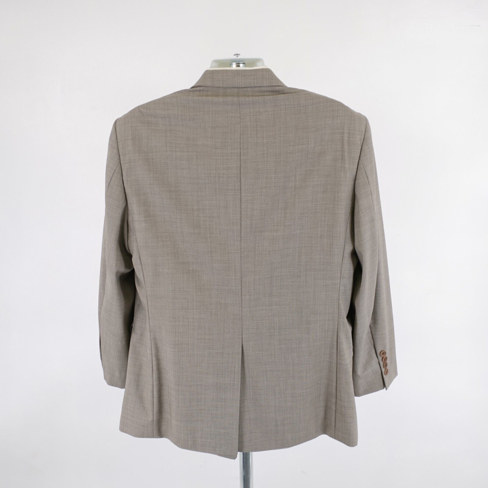 Brooks Brothers DAMAGED Brooks Brothers 346 Stretch Wool Beige Sharkskin 44R Size 44R - 6 Thumbnail
