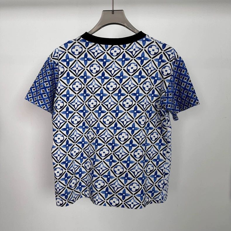 Louis Vuitton Louis Vuitton White and blue porcelain short sleeve Size XS / US 0-2 / IT 36-38 - 2 Thumbnail