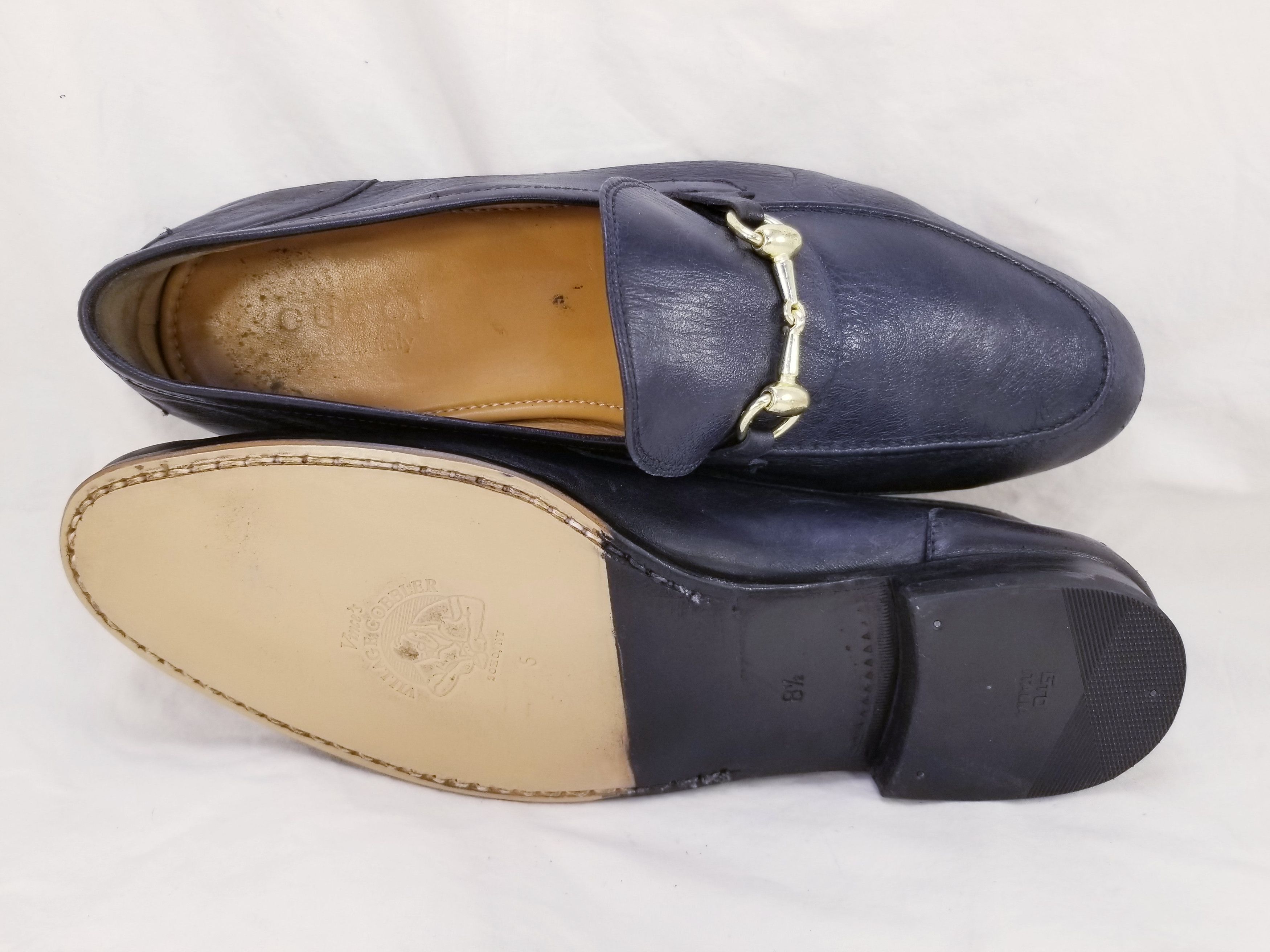 Gucci JORDAAN HORSEBIT DARK BLUE Size US 9.5 / EU 42-43 - 9 Thumbnail