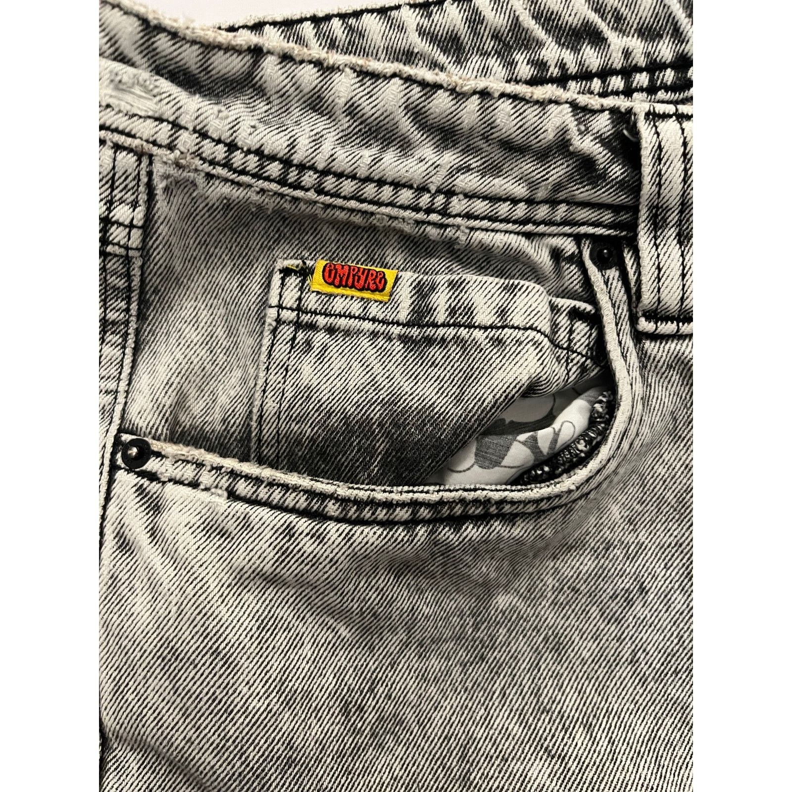 Empyre Empyre Mens Convertible Cargo Jeans Acid Wash Gray Size 34 Size US 34 / EU 50 - 4 Thumbnail