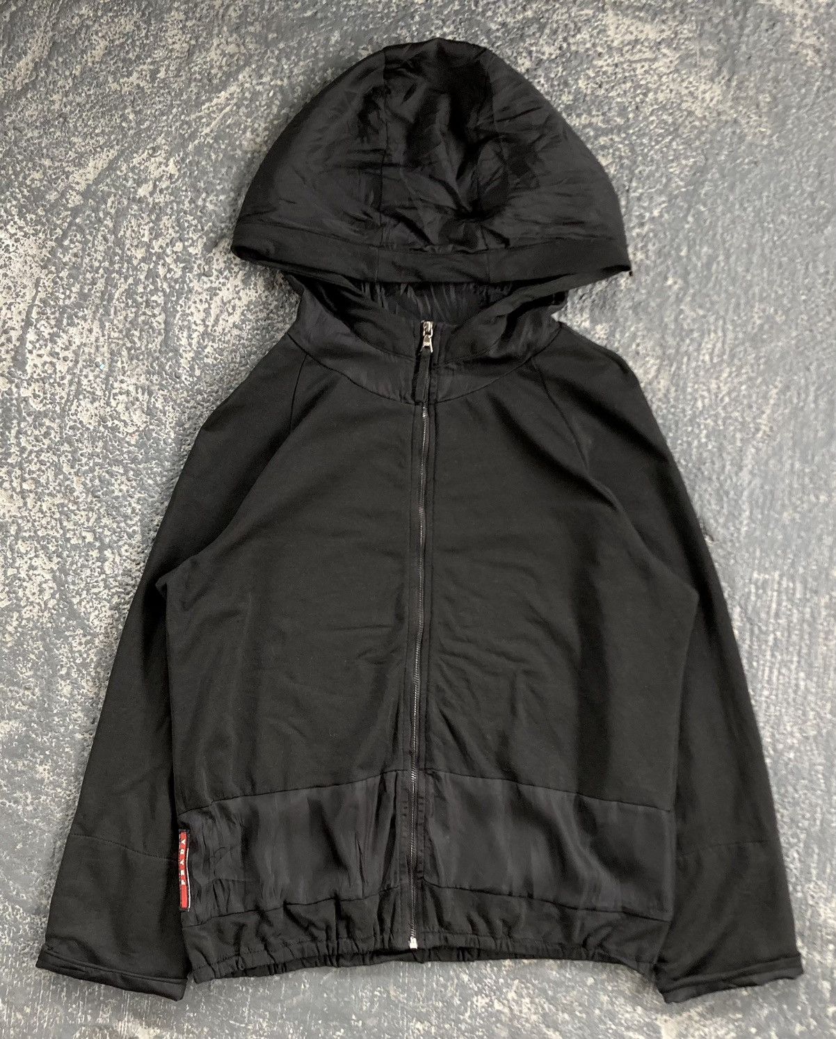 image of 1999 Vintage Prada Hooded Jacket in Black, Men's (Size XS)