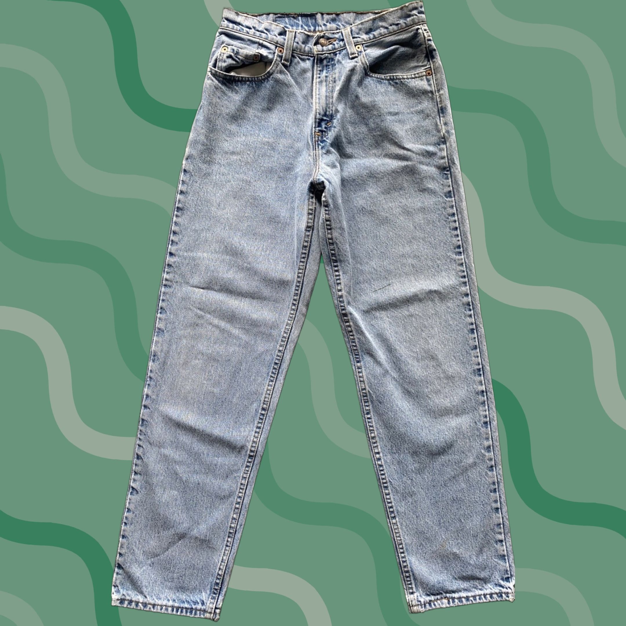 Levi's VINTAGE Levi’s 560 Jeans Women’s Blue 7 Loose Regular Fit Straight Leg USA Size 28" / US 6 / IT 42 - 1 Thumbnail